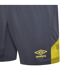 Umbro Mens Vier Shorts (Carbon/Blazing Yellow)