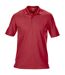 Gildan Mens Double Pique Short Sleeve Sports Polo Shirt (Red)