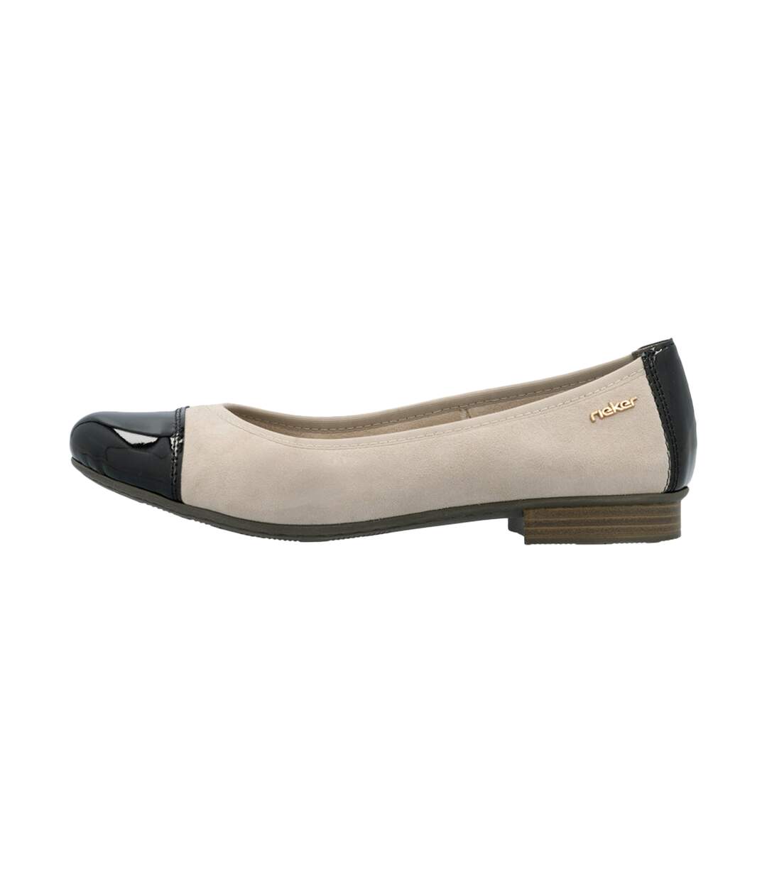 Ballerine Plate Cuir Rieker Softlack-1