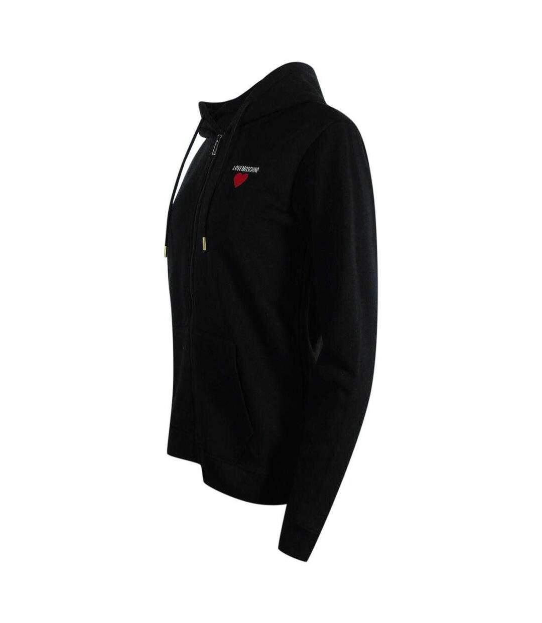 Veste À Capuche Décontracté Femme Noir Love Moschino-3