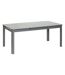 Table de jardin extensible en aluminium anthracite Milos 8 à 10 personnes