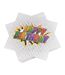 Lot de 20 Serviettes en Papier Comics 33x33cm Blanc-1