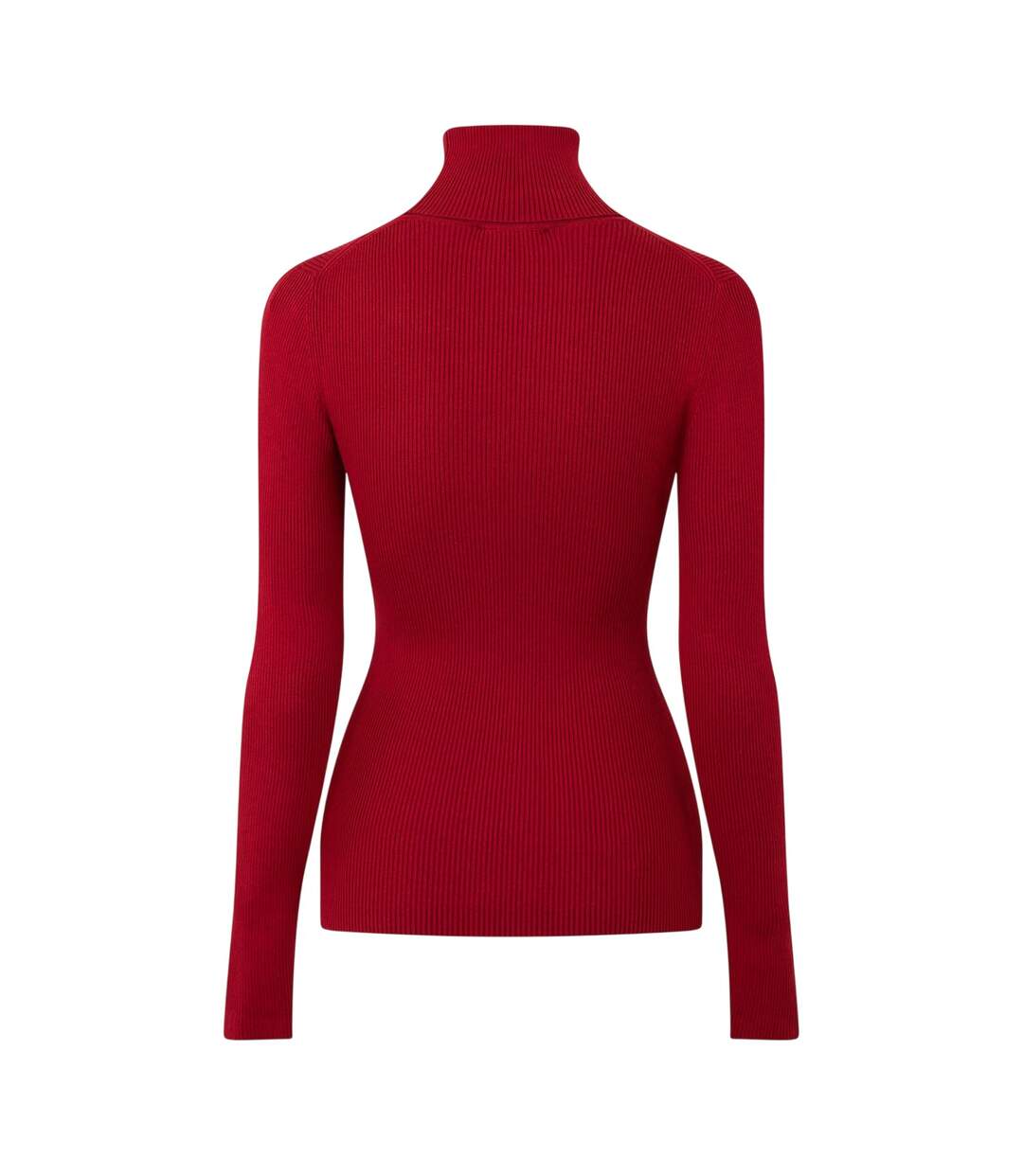 Womens/ladies Turtle Neck Slim Long-sleeved Sweater Top Winery Calvin Klein-3