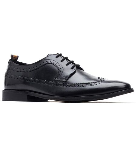 Mens Havisham Leather Derby Shoes Black Base London