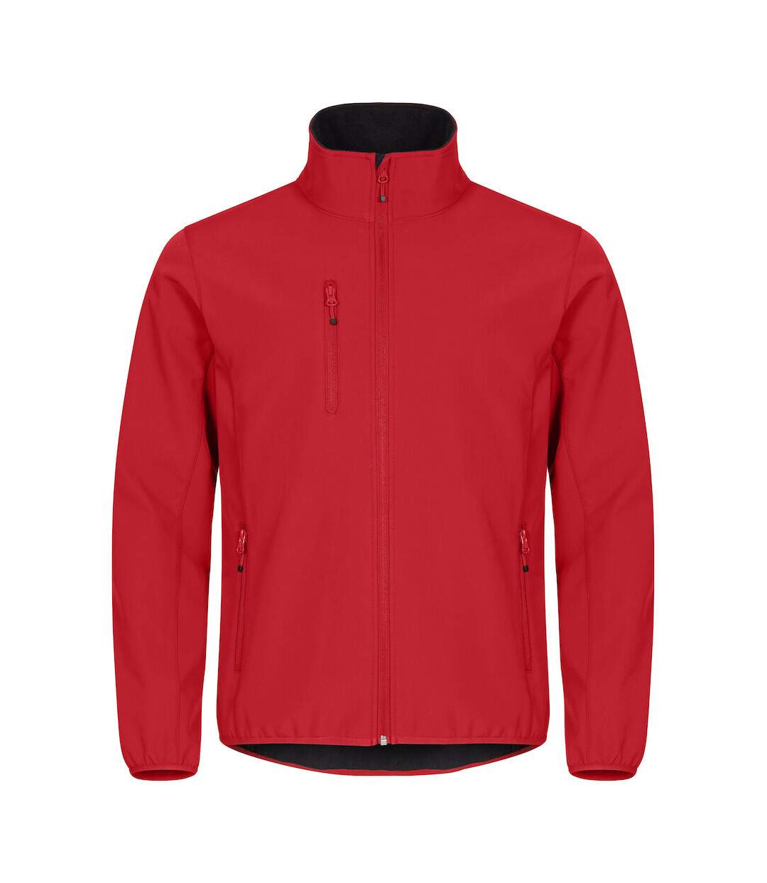 Mens Classic Soft Shell Jacket Red Clique-1