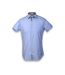 Chemise homme manches courtes de couleur bleu