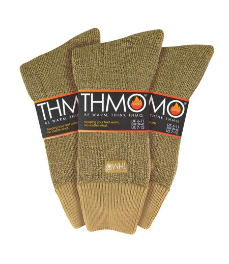 3 Pairs Mens Thick Winter Thermal Socks with Seamless Toe