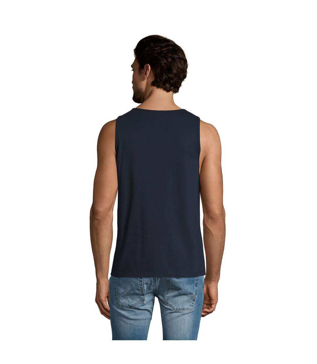 SOLS Mens Justin Sleeveless Tank / Vest Top (French Navy)