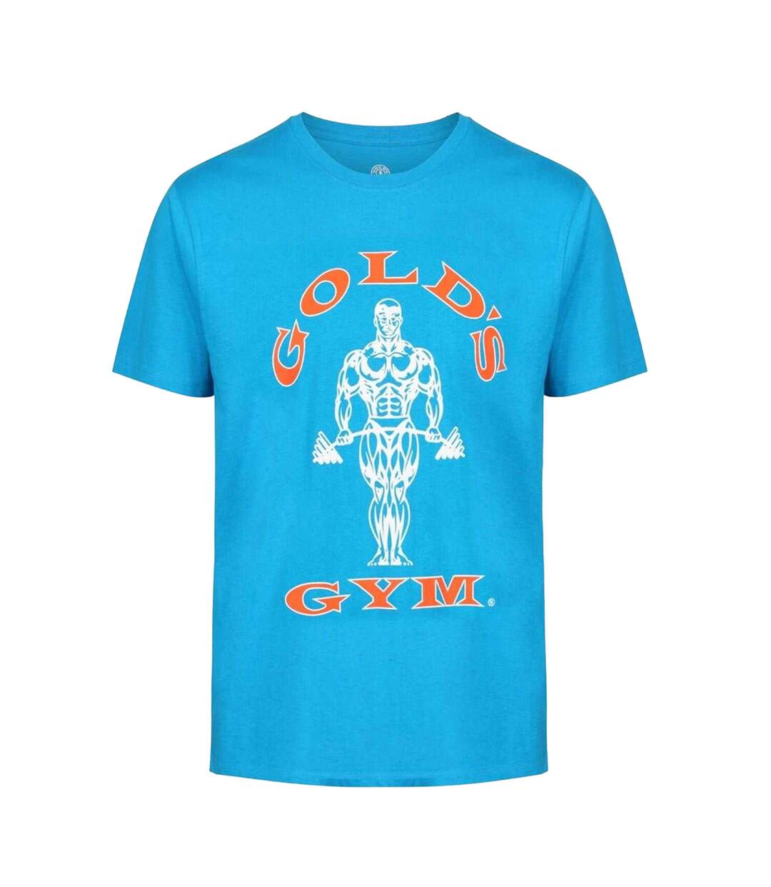 Mens Muscle Joe T-shirt Turquoise Gold´s Gym-3