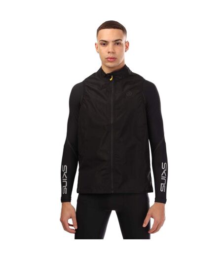Mens Series-3 Running Gilet Black Skins