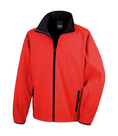 Veste Softshell Homme Rouge Noir Result Core