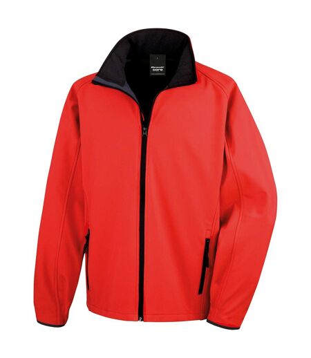 Result Core Mens Printable Soft Shell Jacket (Red/Black) - UTPC7178
