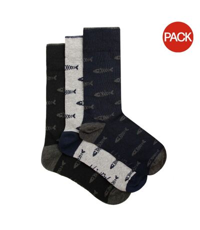 Chaussettes ronan homme gris Weird Fish