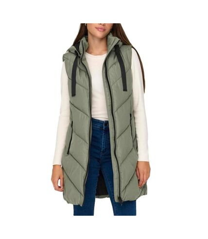 Doudoune sans manche Verte Femme JDY Padded Waistcoat - L