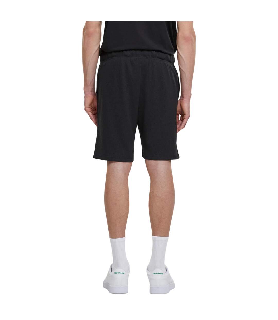 Mens waffle sweat shorts black Urban Classics-2