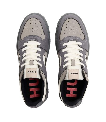 Mens Hadrian Tenn Pugr Trainers Medium Grey Hugo
