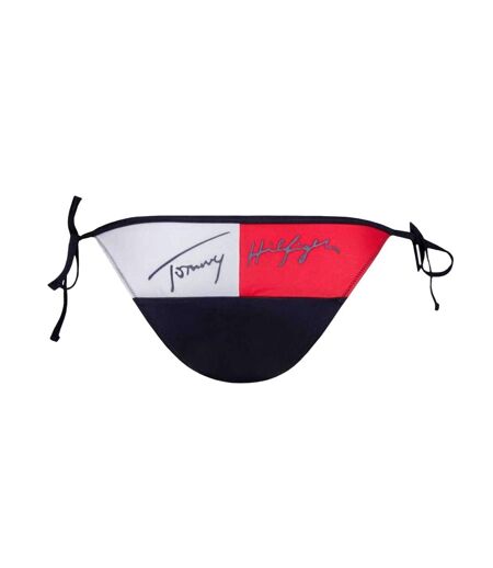 Bas De Maillot De Bain Motif/style Contrasté Femme Rouge Blanc Bleu Marine Tommy Hilfiger