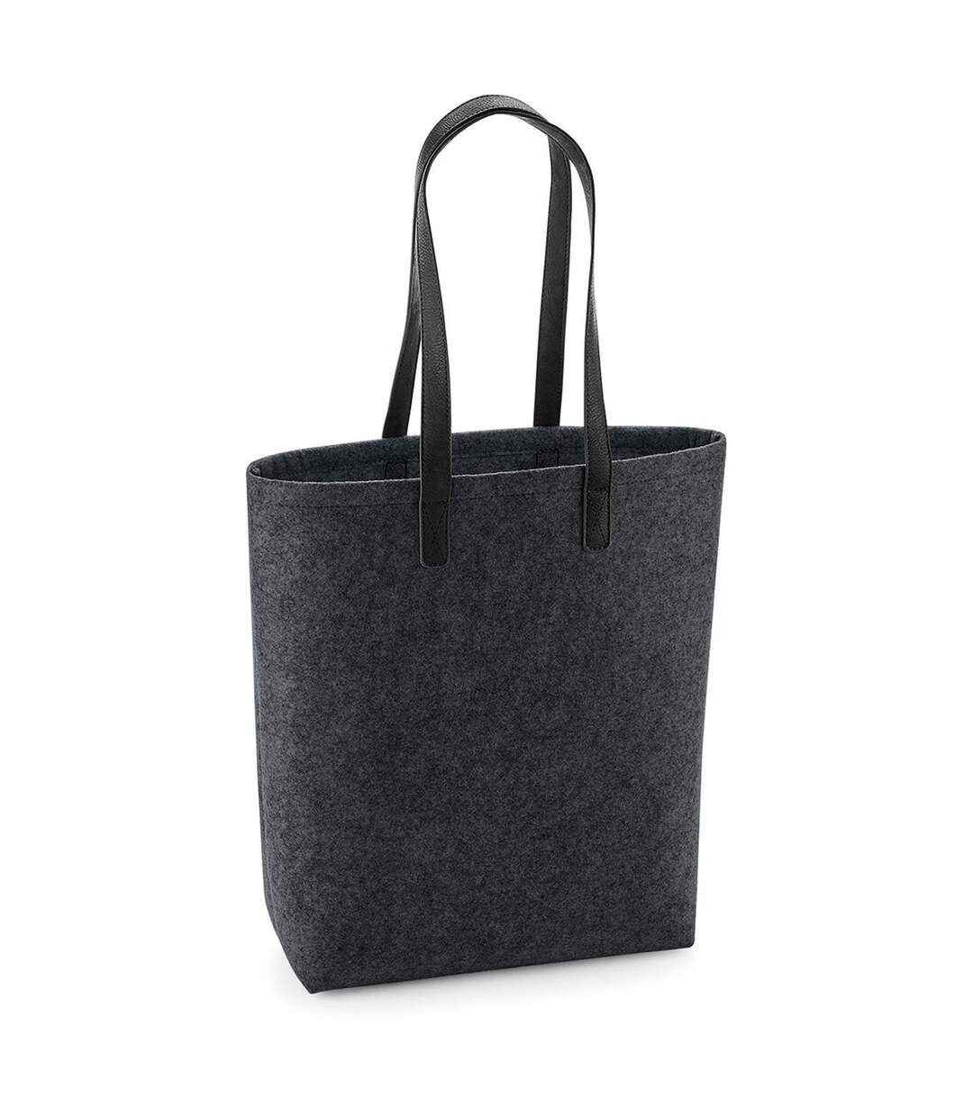 Sac en feutre - shopping - plage - BG738 - noir-2