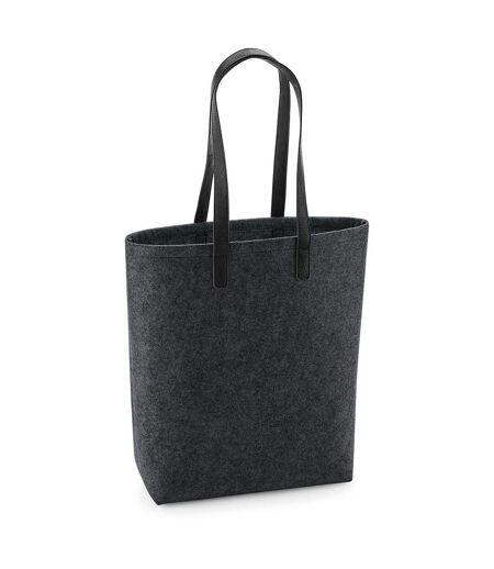 Sac en feutre - shopping - plage - BG738 - noir