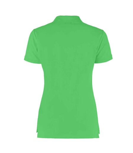 Polo uni femme vert réel B&C Safran