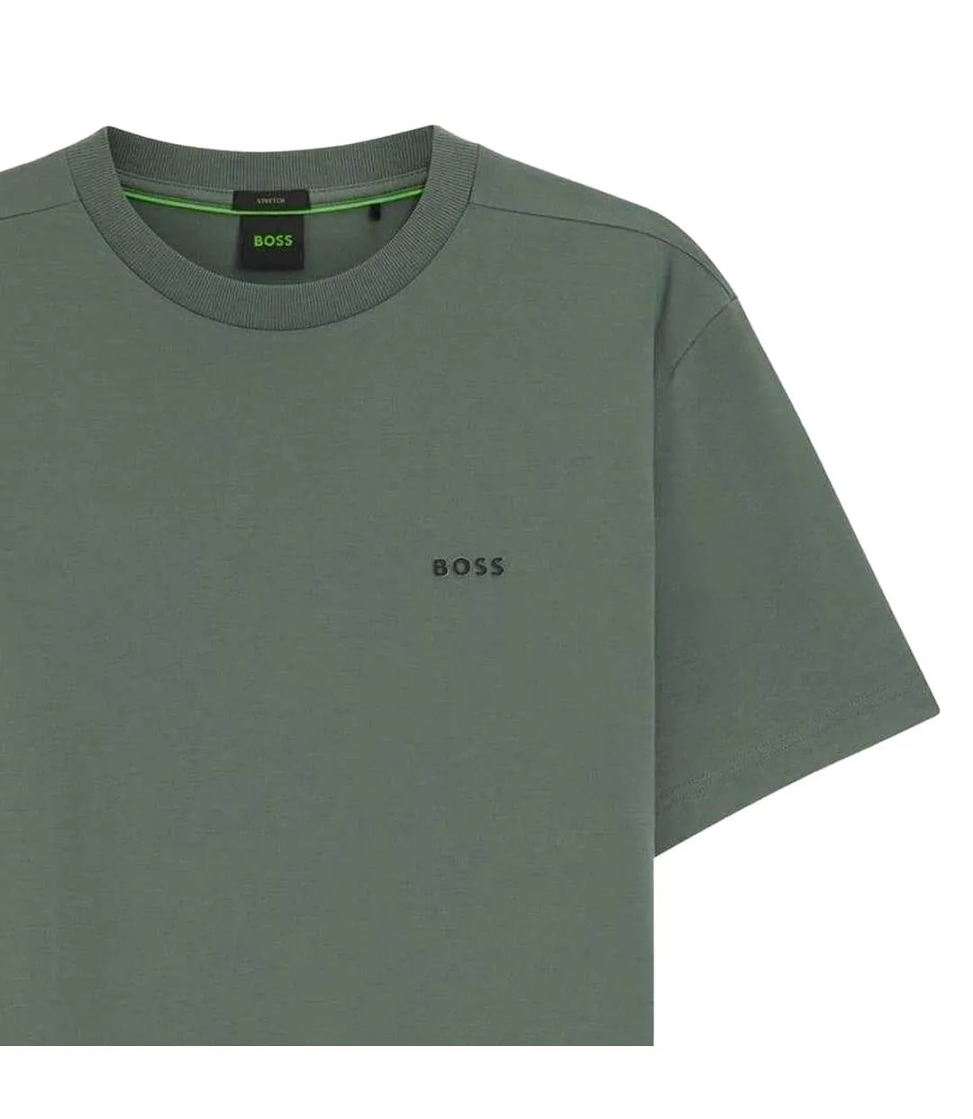 T-shirt Motif/style Logo Homme Vert Boss-2