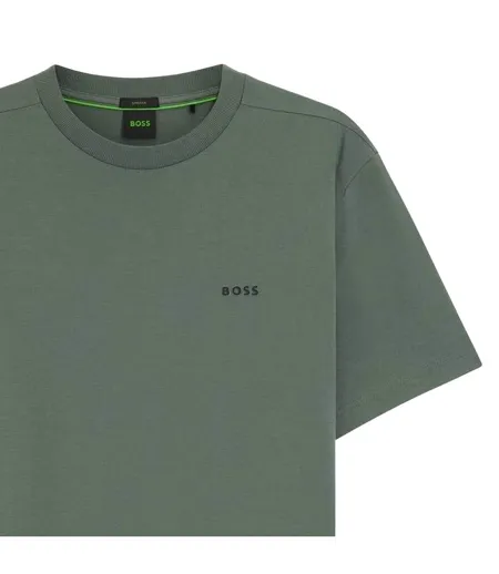 T-shirt Motif/style Logo Homme Vert Boss