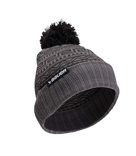 Bonnet Motif/style Monogramme Intarsia New Era Adulte Gris Bauer