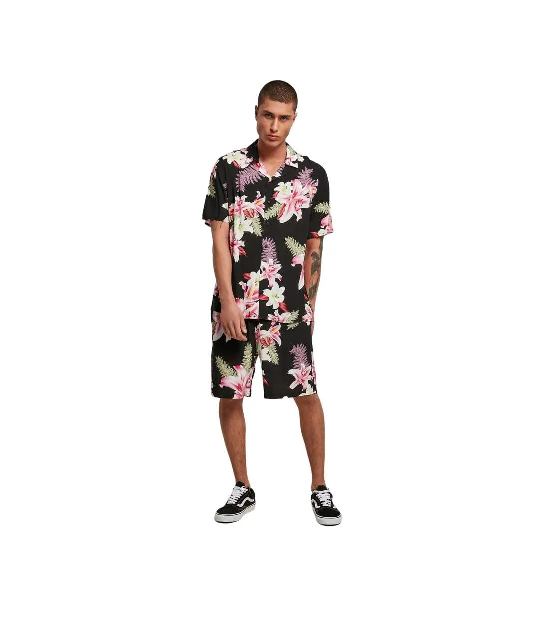 Chemise De Vacances Homme Jungle Sombre Urban Classics-1
