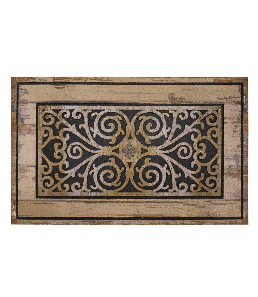 Tapis Relief Imprimé Castel 45x75cm Naturel-1