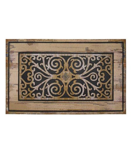 Tapis Relief Imprimé Castel 45x75cm Naturel