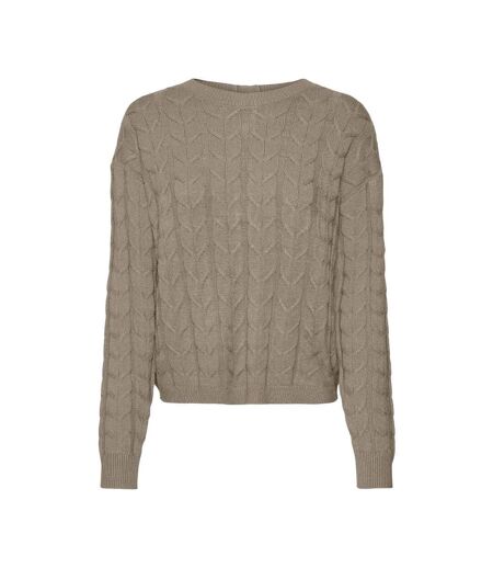 Pull taupe femme vero moda tilda