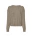 Pull taupe femme vero moda tilda-1