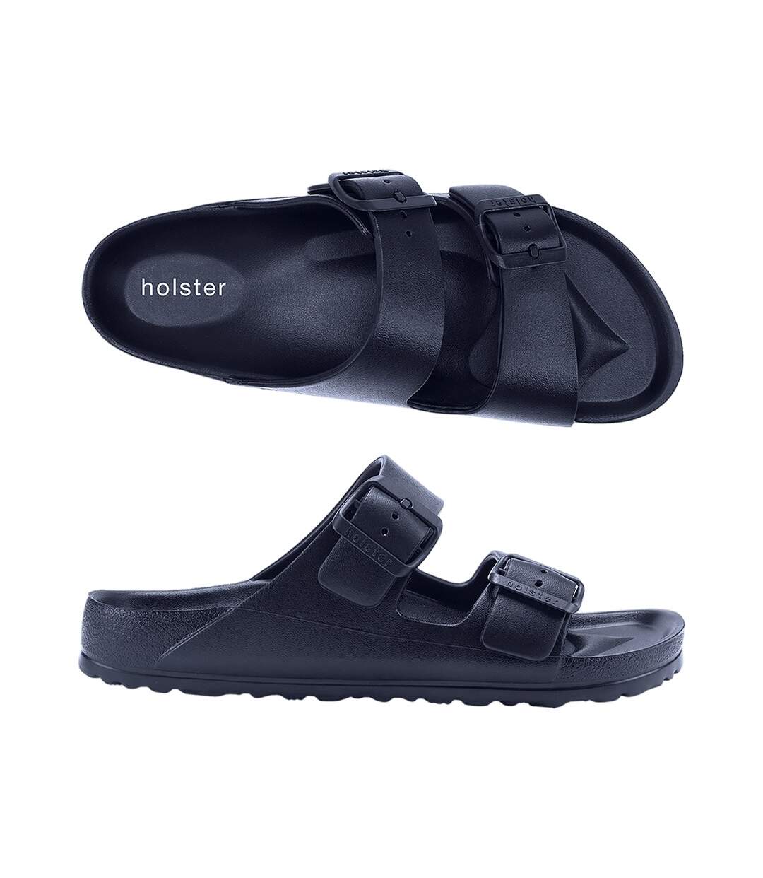 Womens/ladies Sundreamer Sliders Midnight Blue Holster-4