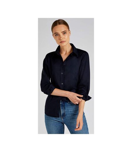Chemisier À Manches Longues Femme Bleu Marine Kustom Kit