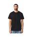 T-shirt Uni Manches Courtes En Coton Homme Noir Gildan-1