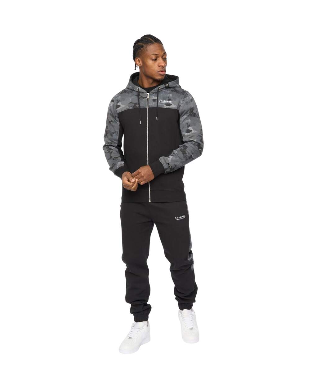 Veste À Capuche Branton Homme Noir Crosshatch-1