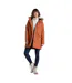 Veste Imperméable À Capuche Avec Bord Duveteux Amovible Sofia Femme Orange Clair Craghoppers-4