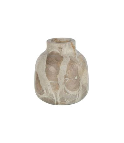 Vase Bouteille Déco Marbre 10cm Beige
