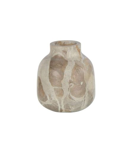 Vase Bouteille Déco Marbre 10cm Beige