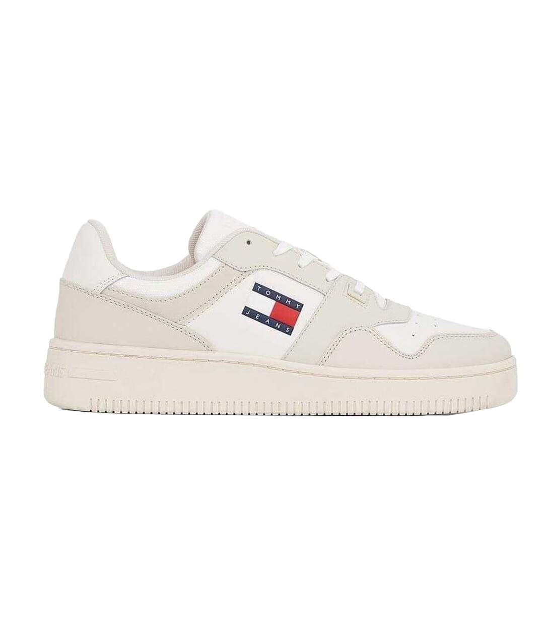 Baskets Basket Homme Blanc Cassé Blanc Cassé Tommy Jeans-1