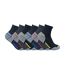Mens Ultimate Cotton Quarter Length Short Work Socks-1