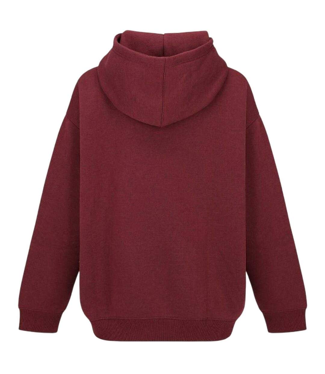 Sweat À Capuche Motif/style Logo Femme Bordeaux Slazenger-2