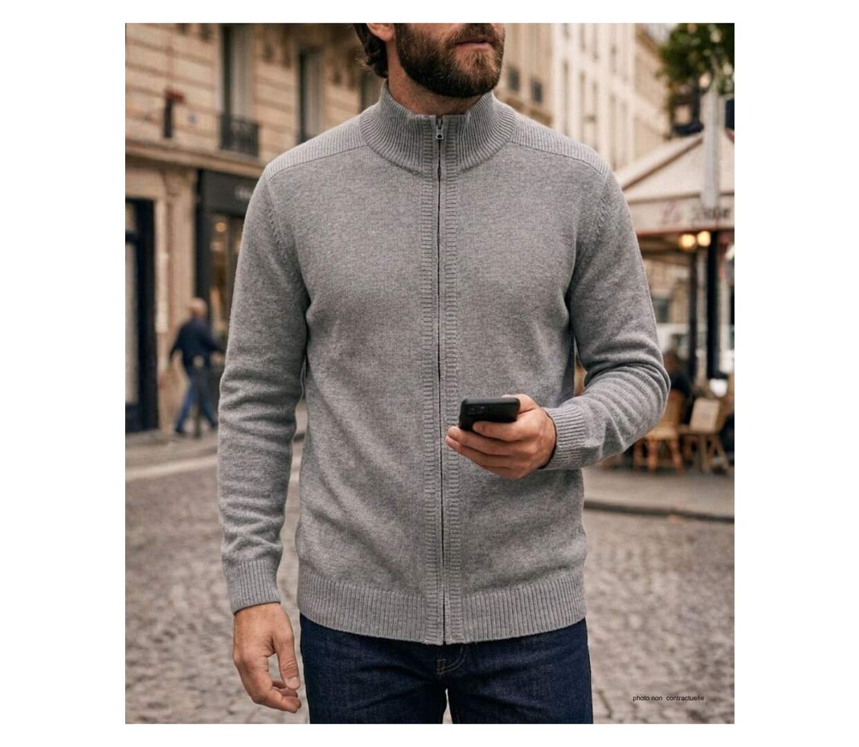 Cardigan fermeture zippée CYBER2-3