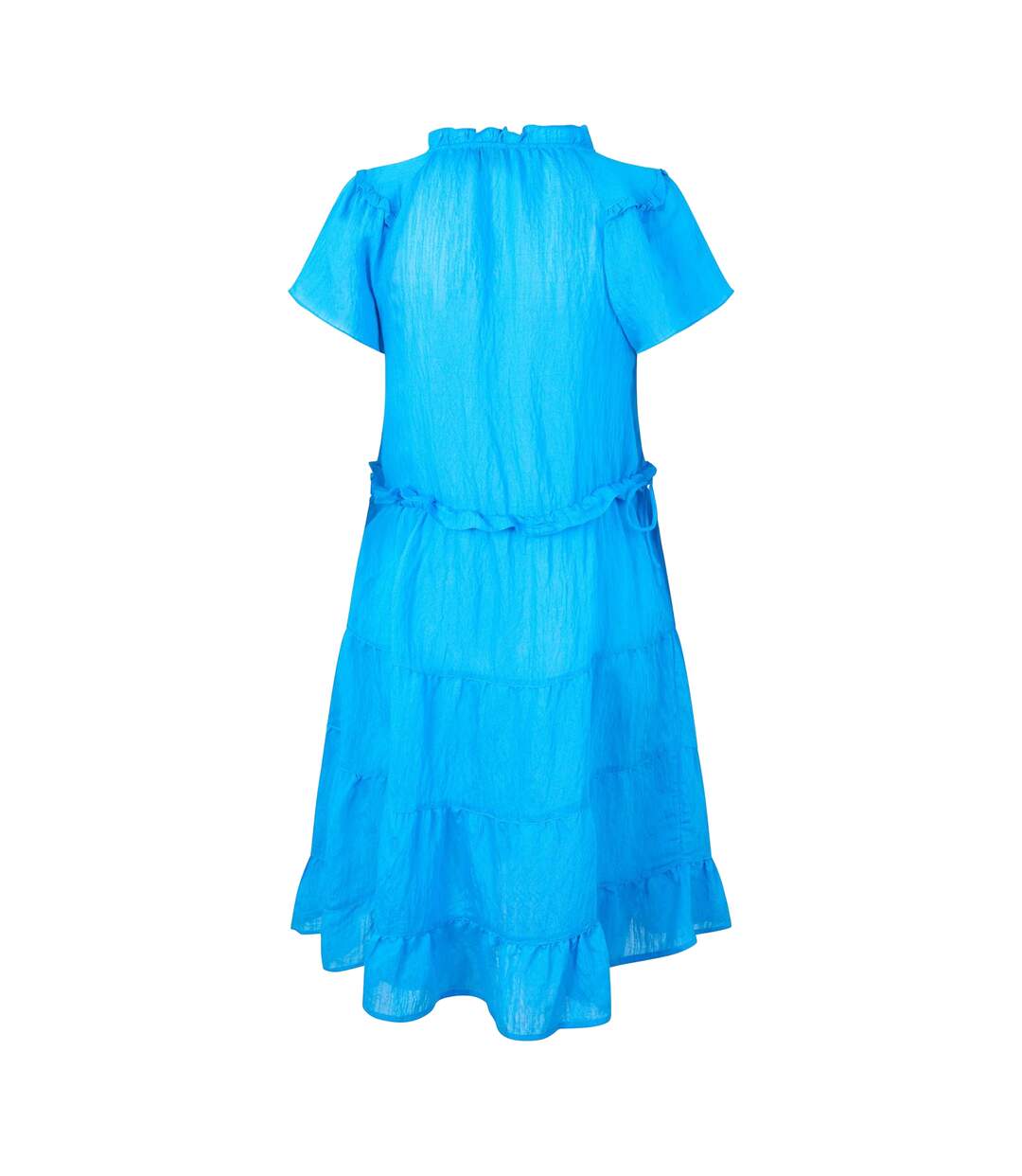 Robe Courte Manches À Volant Luca Femme Bleu Vero Moda-2