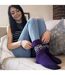 1 Pack Ladies Turn Over Top Warm Nordic Bed Socks for Winter-4