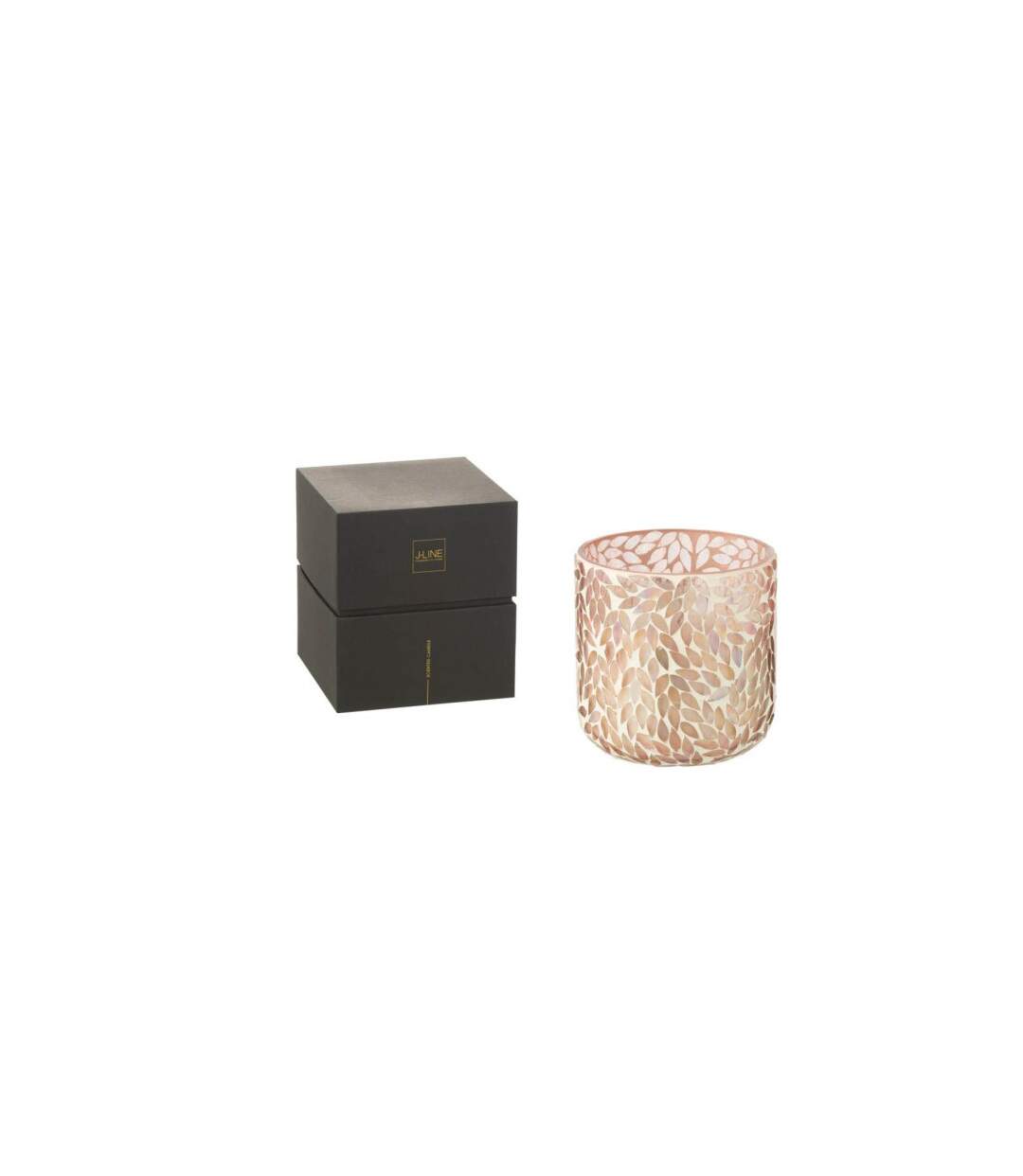 Bougie Parfumée Mosaïque Cyra 15cm Tender Rose-2