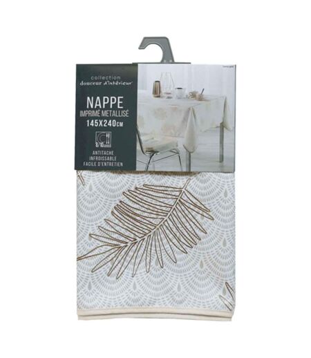 Nappe Imprimée Métallisé Sunny Gold 145x240cm Or