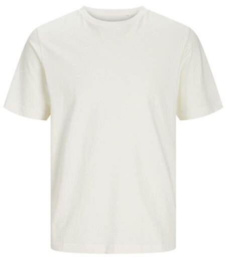 T-shirt manches courtes - JACK&JONES - Unisexe - JJ7526 - blanc cassé