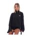 Sweat À Capuche Style 3 Rayures Femme Noir Adidas-1