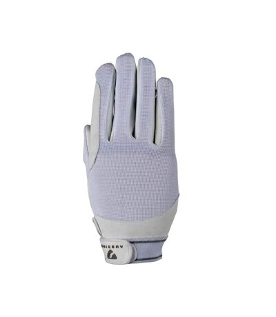 Aubrion Unisex Adult Mesh Riding Gloves (White)
